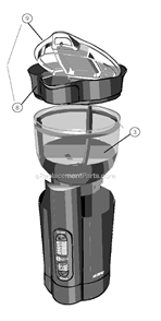 Part Location Diagram of 114128-000-000 Mr Coffee Instruction Book, Ids,75/77